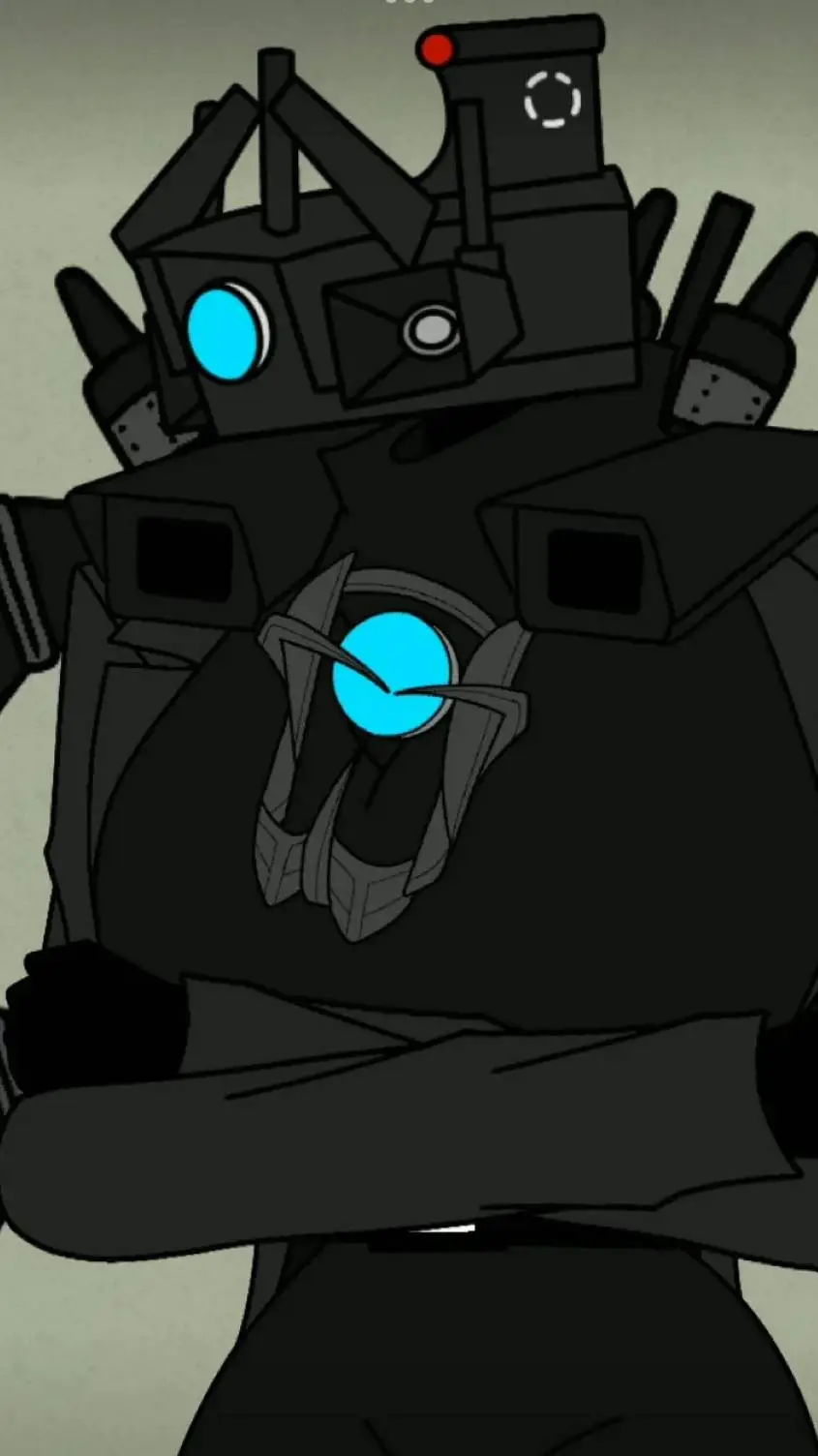 ai character: titan camerawoman background