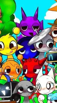 ai character: Sprunki background