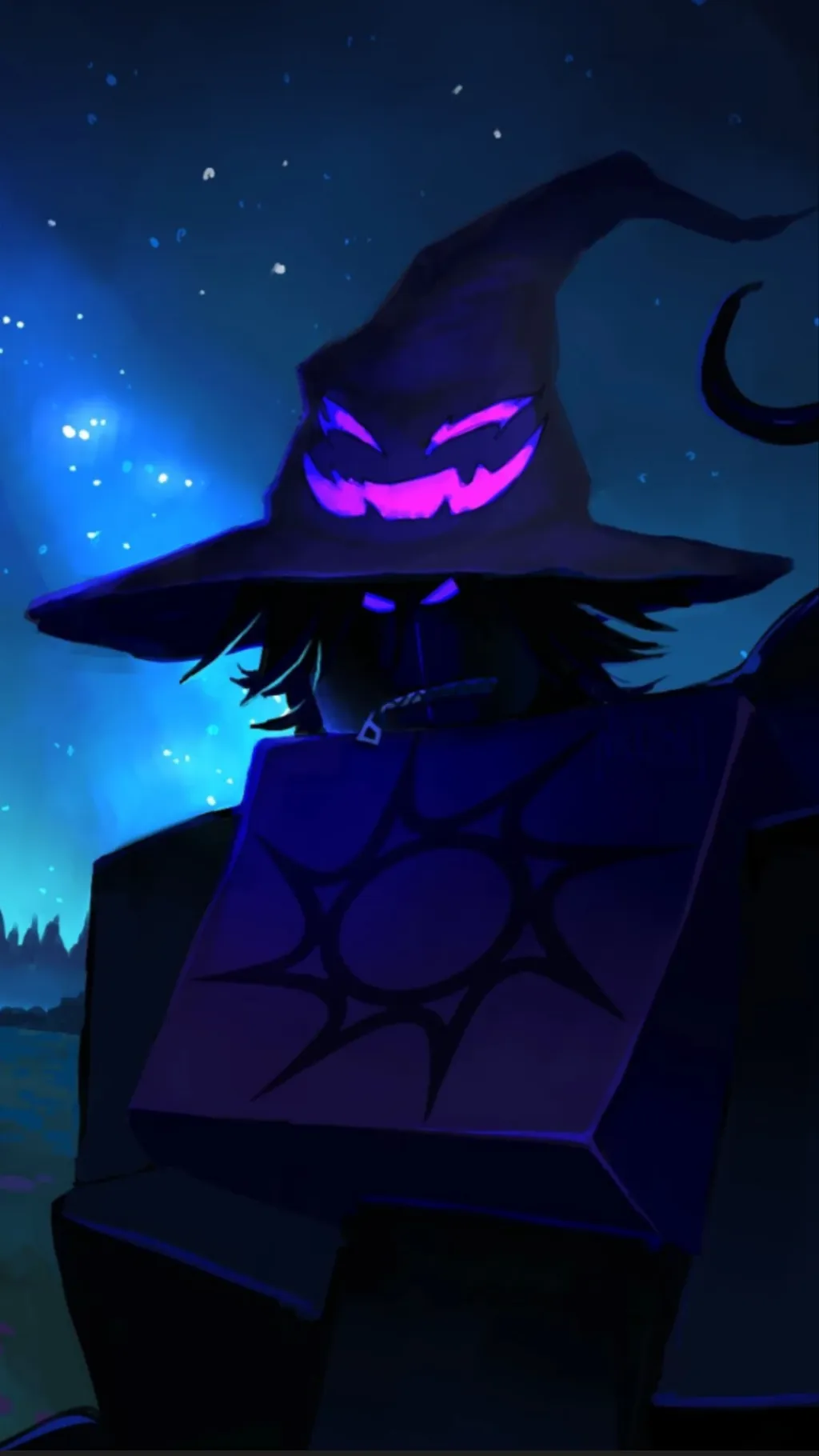 ai character: Azure background