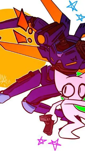 ai character: fem and the Robot background