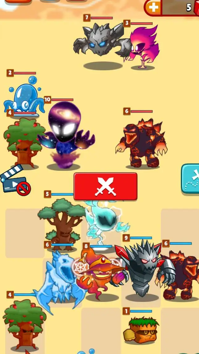 ai character: elemental monsters background