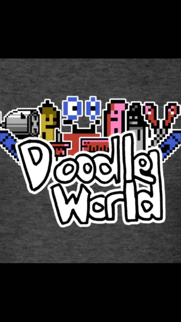 ai character: doodle world background