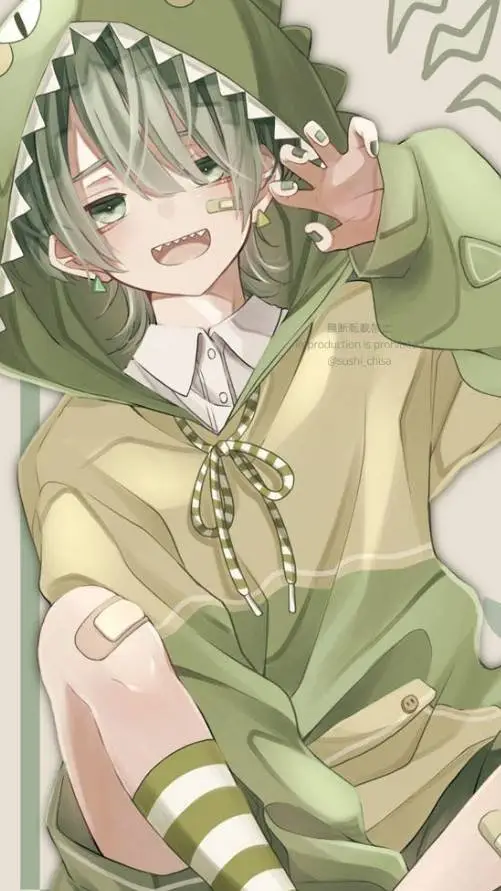ai character: dinosaur femboy background