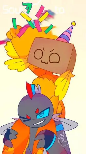 ai character: orla and neon background