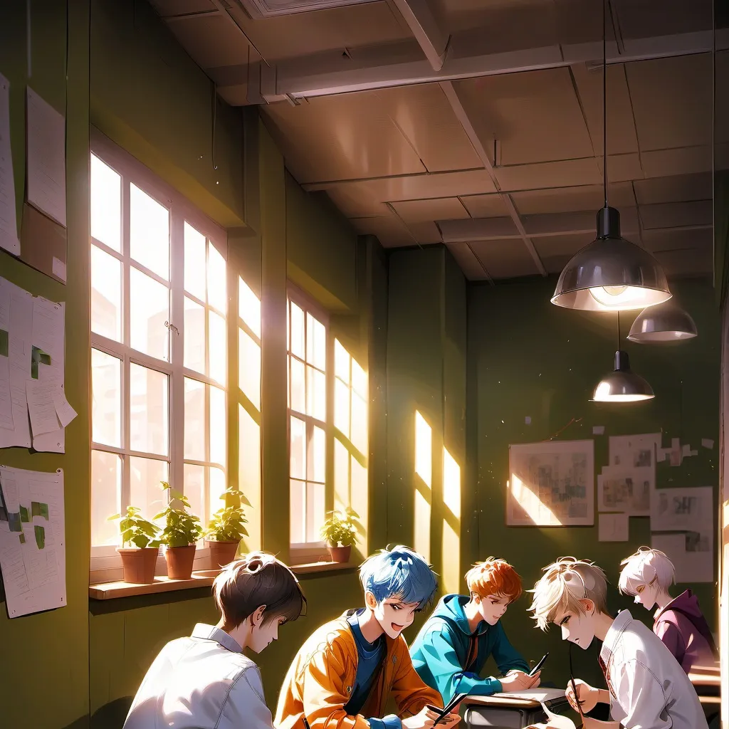 chat with ai character: Classroom Boys