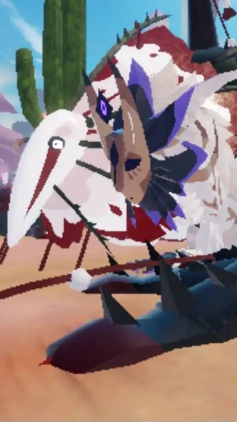 ai character: Oxytalis x Urzuk background