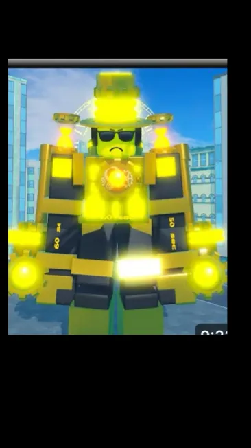 ai character: Titan brick battle background