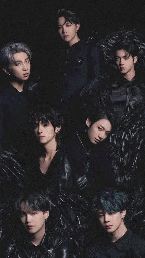 ai character: BTS and blackpink  background