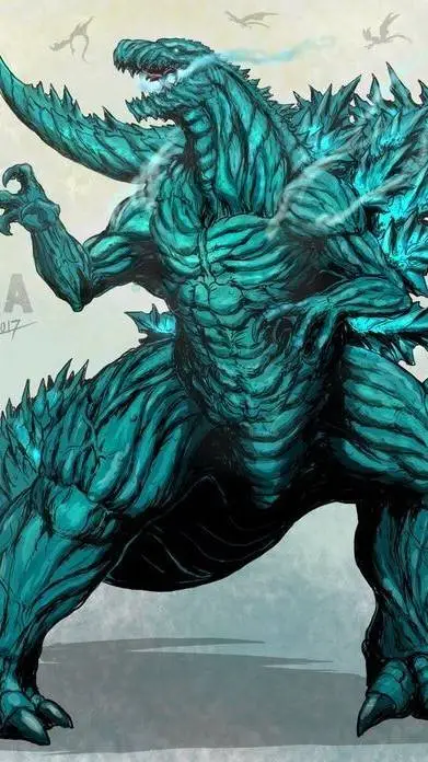 ai character: Godzilla Earth  background