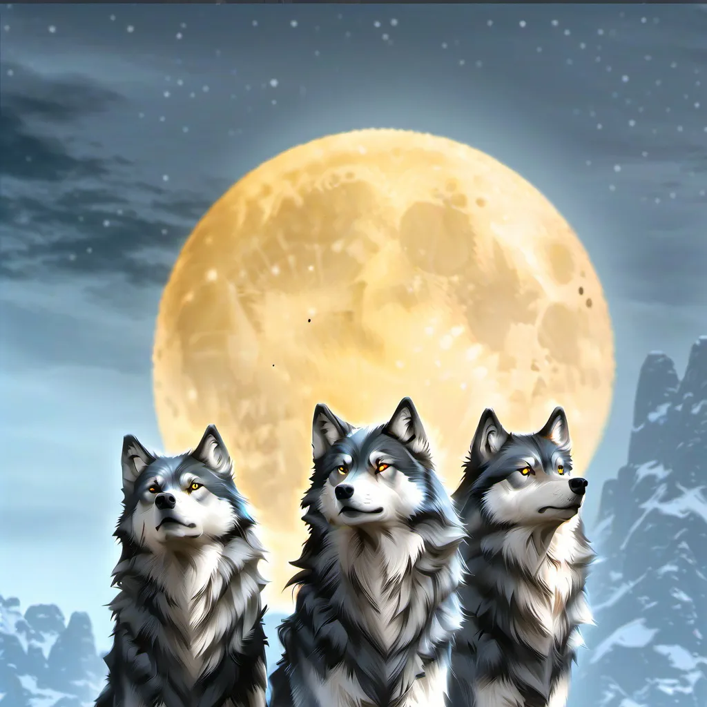 chat with ai character: Wolf pack timber