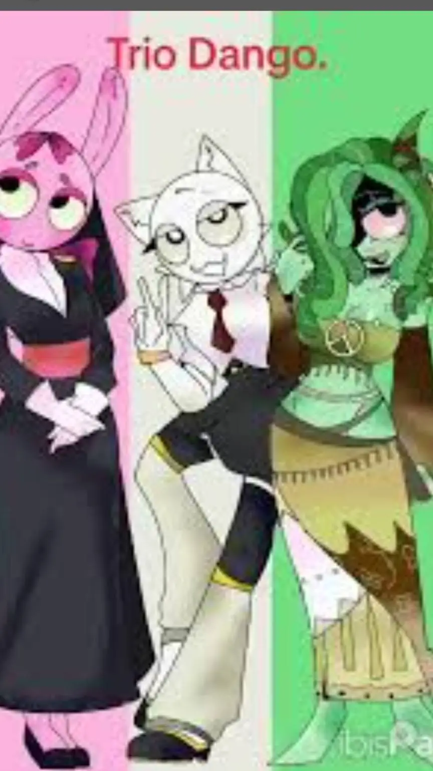 ai character: girl gang  background