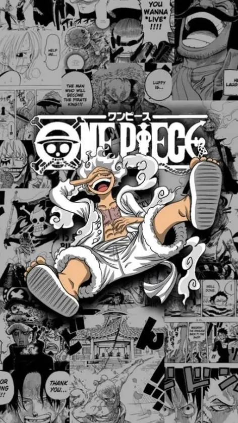ai character: Luffy Gear 5 background