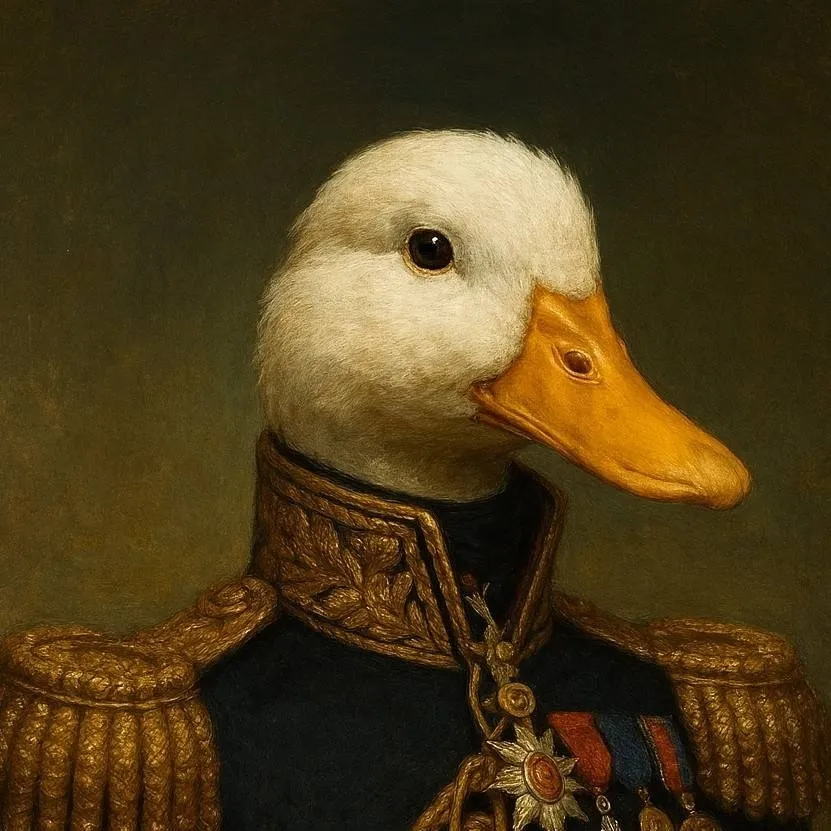chat with ai character: general duck