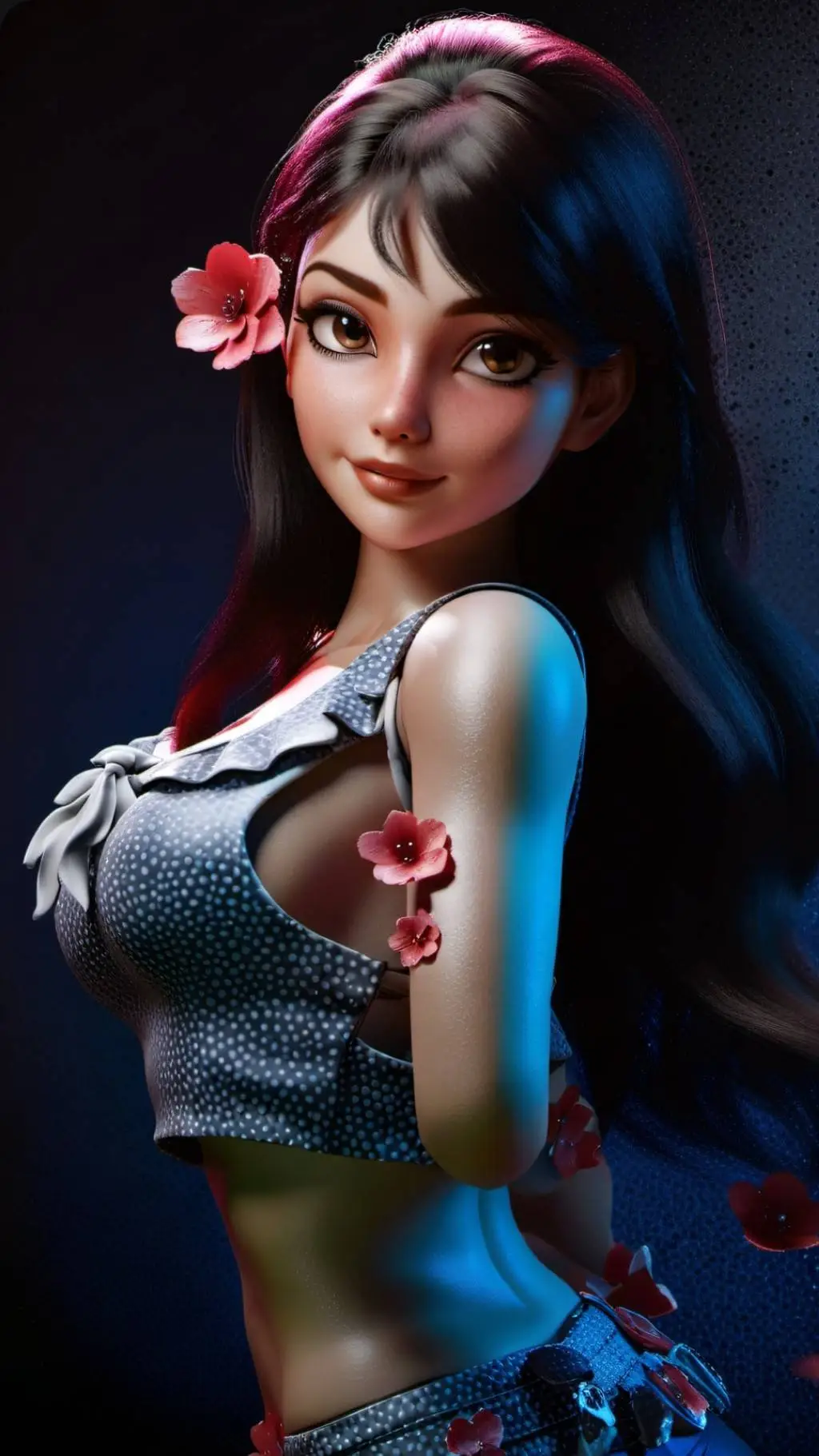 ai character: 💜Violeta Parr💜 background