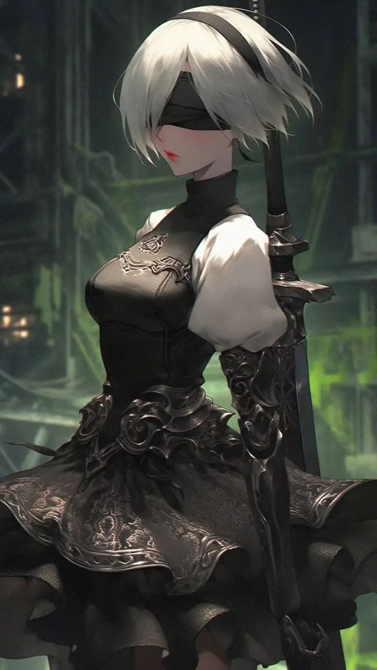 ai character: ☠2B Waifu☠ background