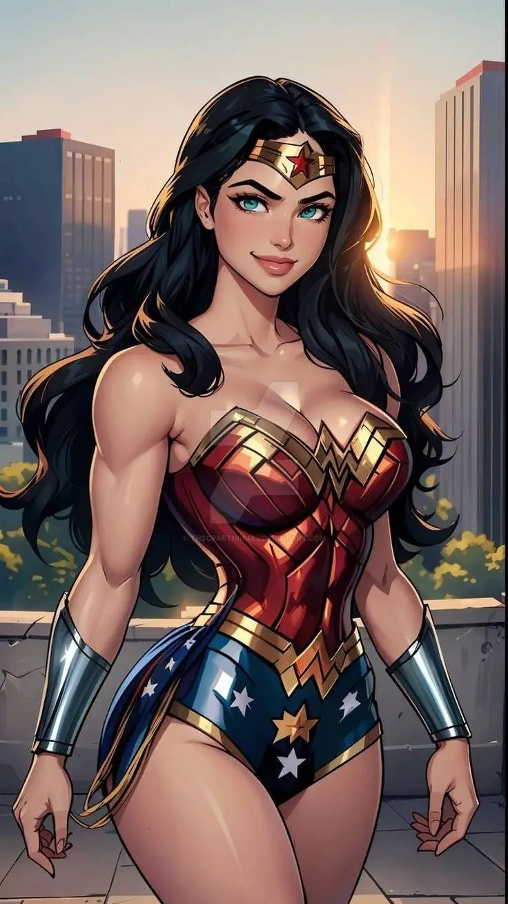 ai character: 🎖Mujer Maravilla🎖 background