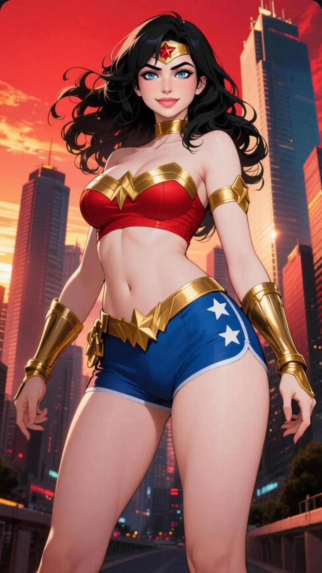 ai character: 🎖Mujer Maravilla🎖 background