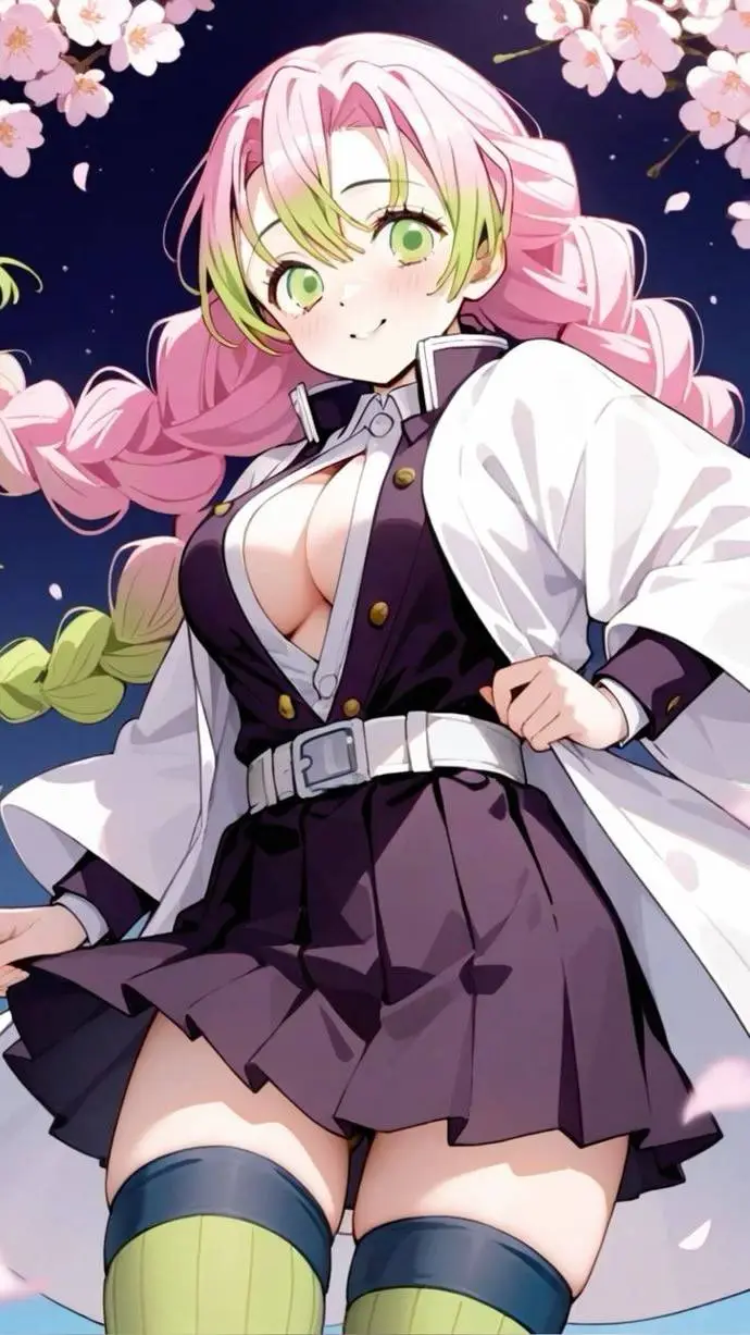 ai character: 🀄Mitsuri Kanroji🀄 background