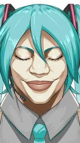 ai character: MIKU  background