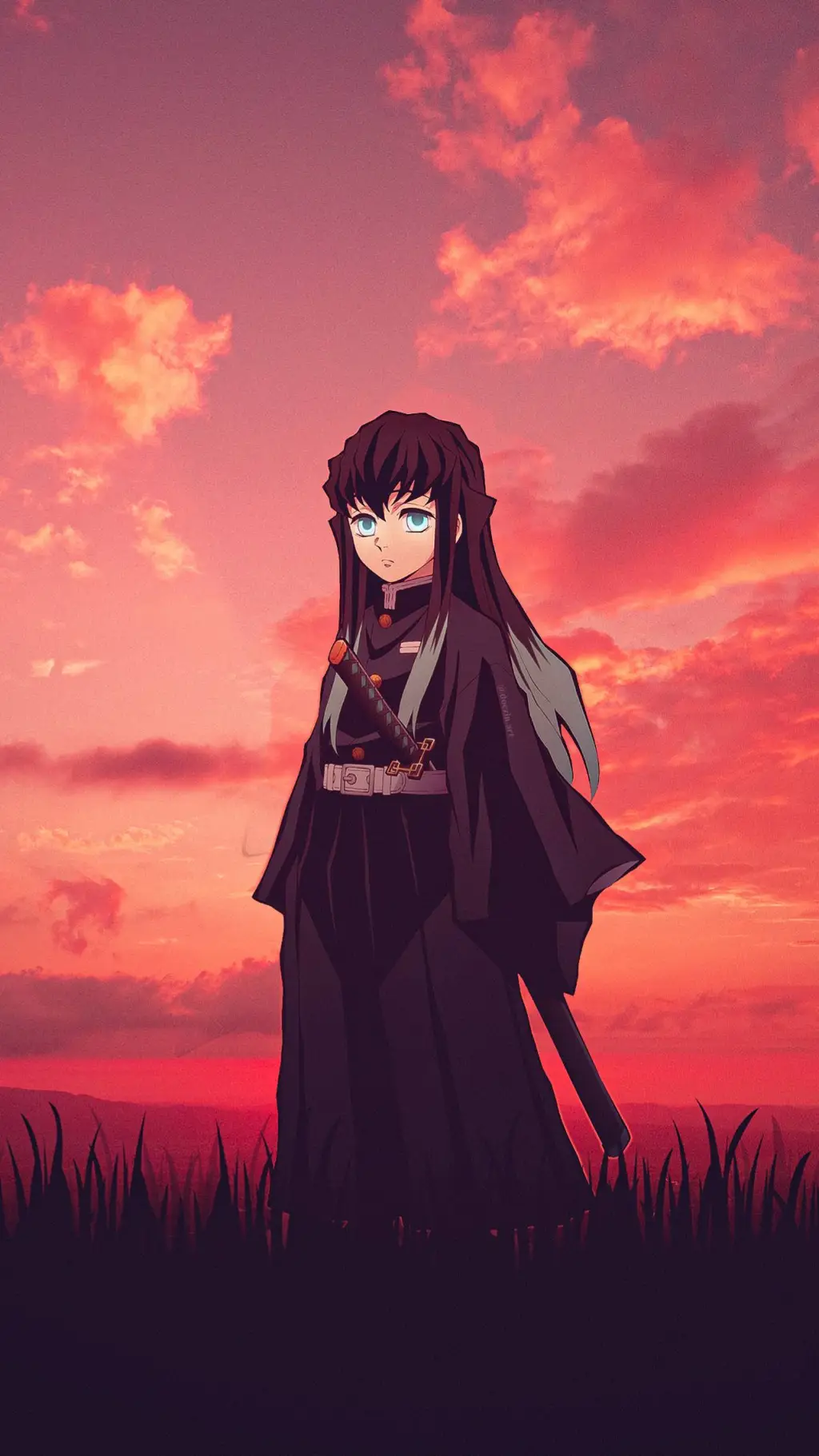 ai character: Muichiro tokito  background