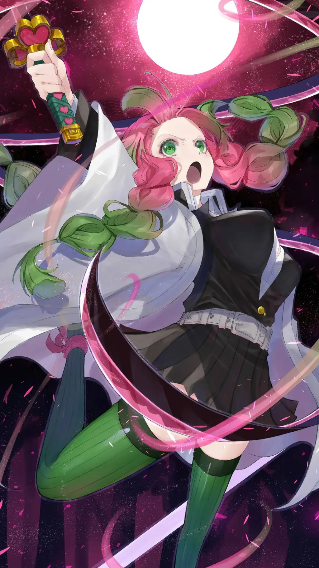 ai character: Mitsuri  background