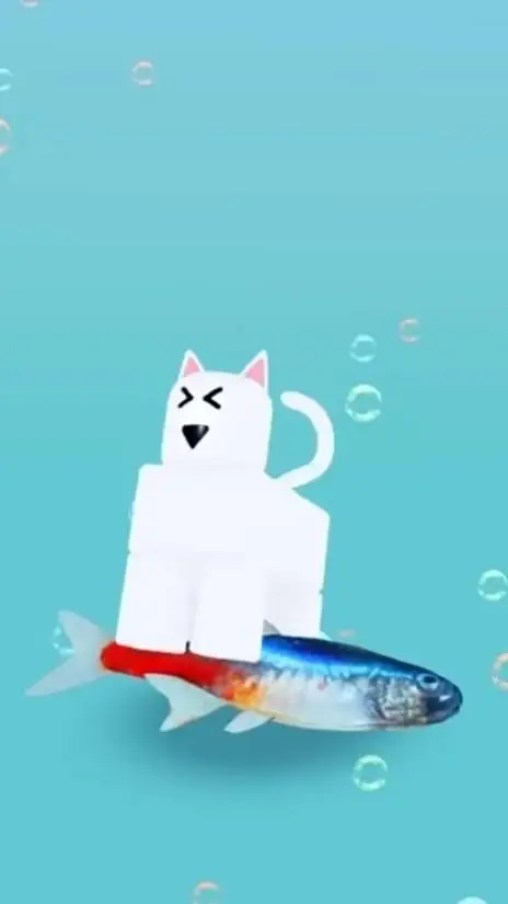 ai character: Roblox cat background