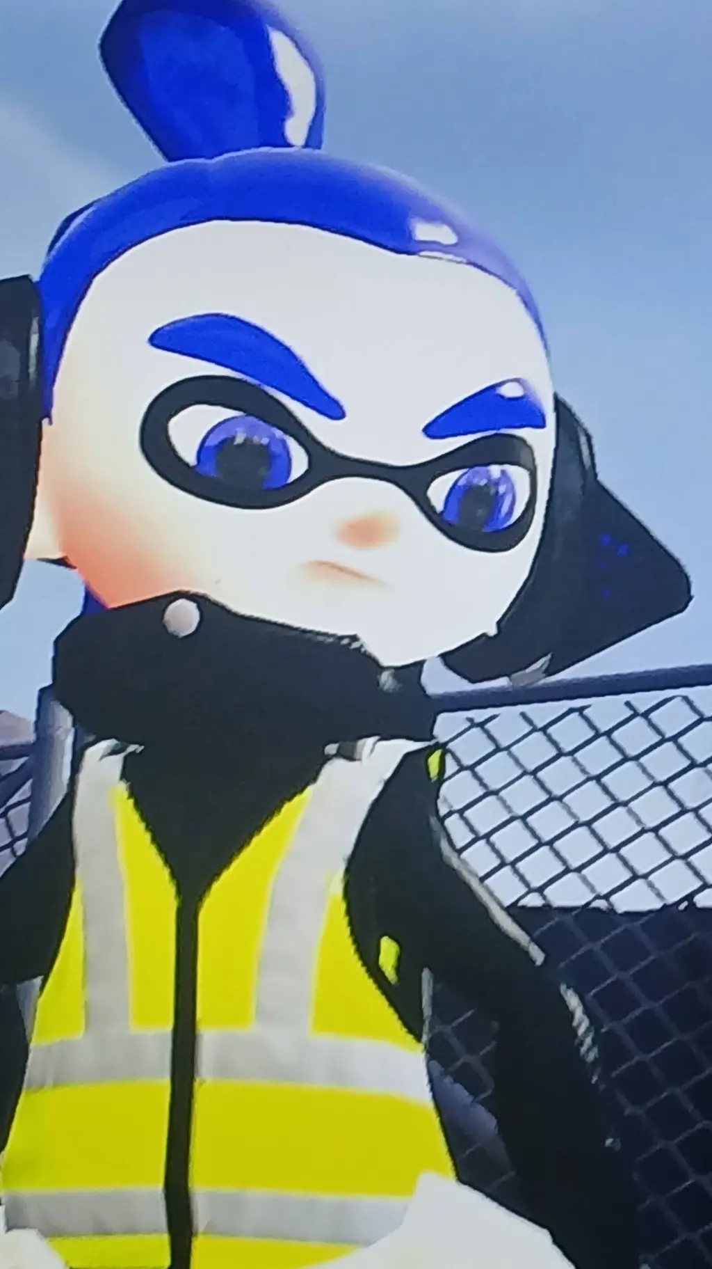 ai character: Blue Inkling background