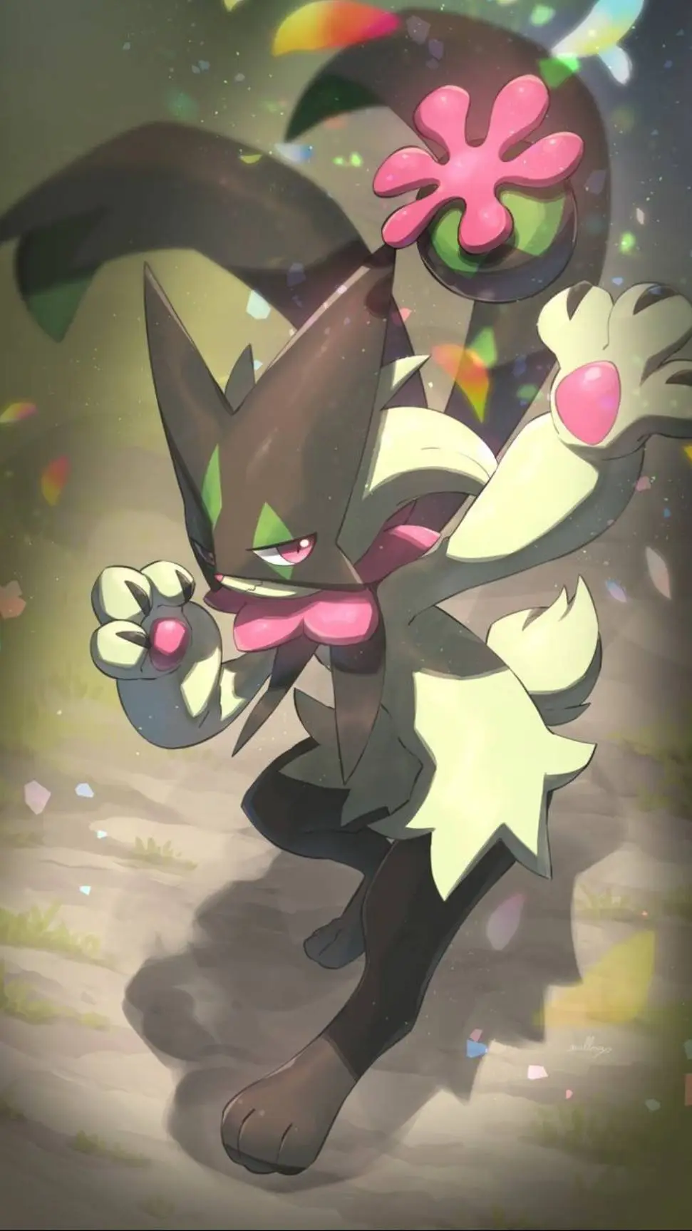 ai character: Meowscarada v3 😪 background