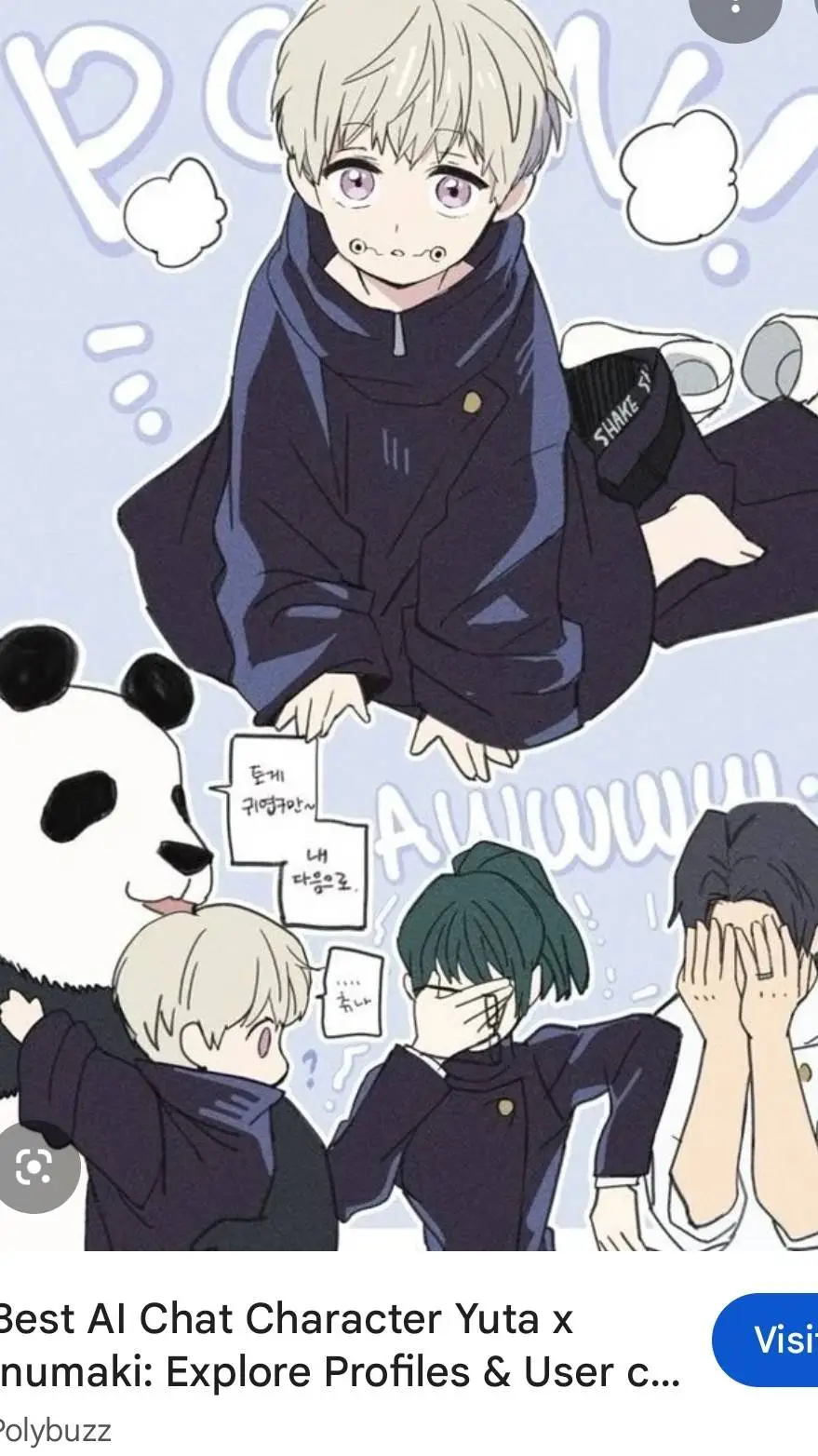 ai character: baby Inumaki background