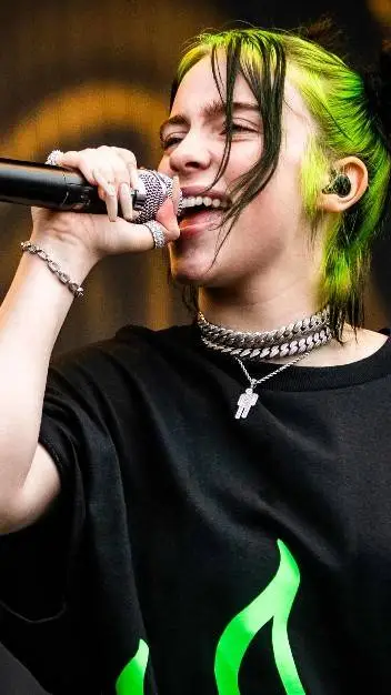 ai character: Billie eilish  background