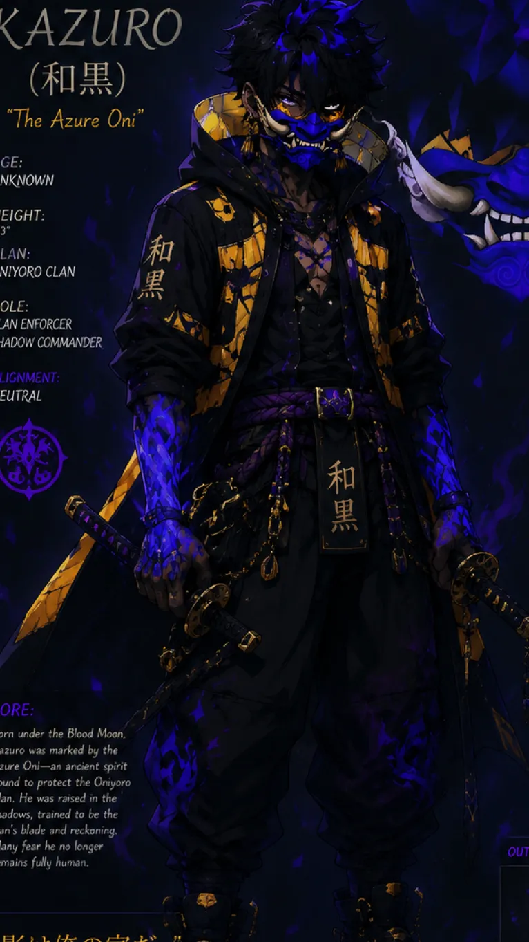 ai character: Kazuro background