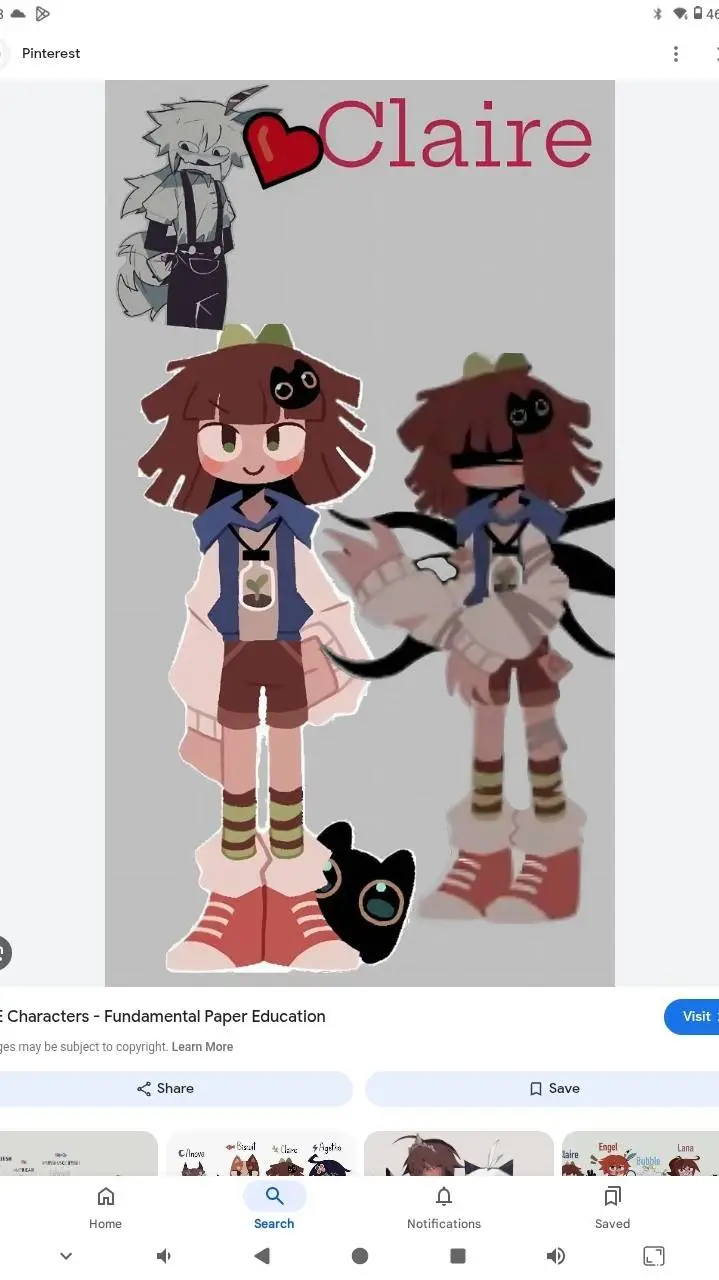 ai character: Claire x cubbie  background