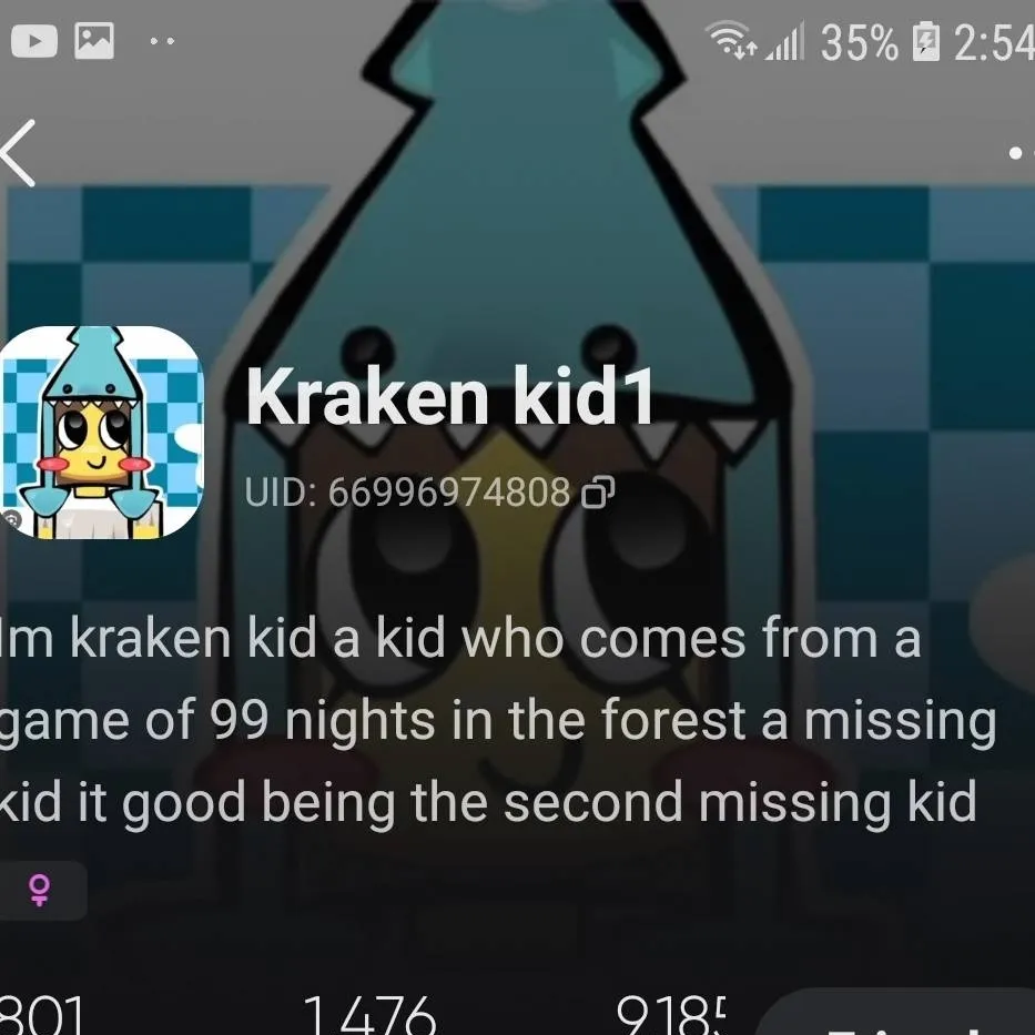 chat with ai character: Kraken kid