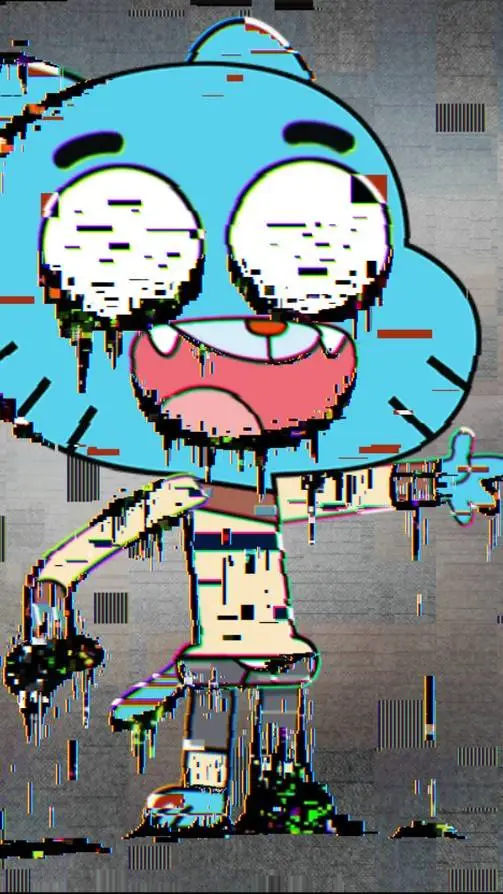 ai character: gumball corrupto  background
