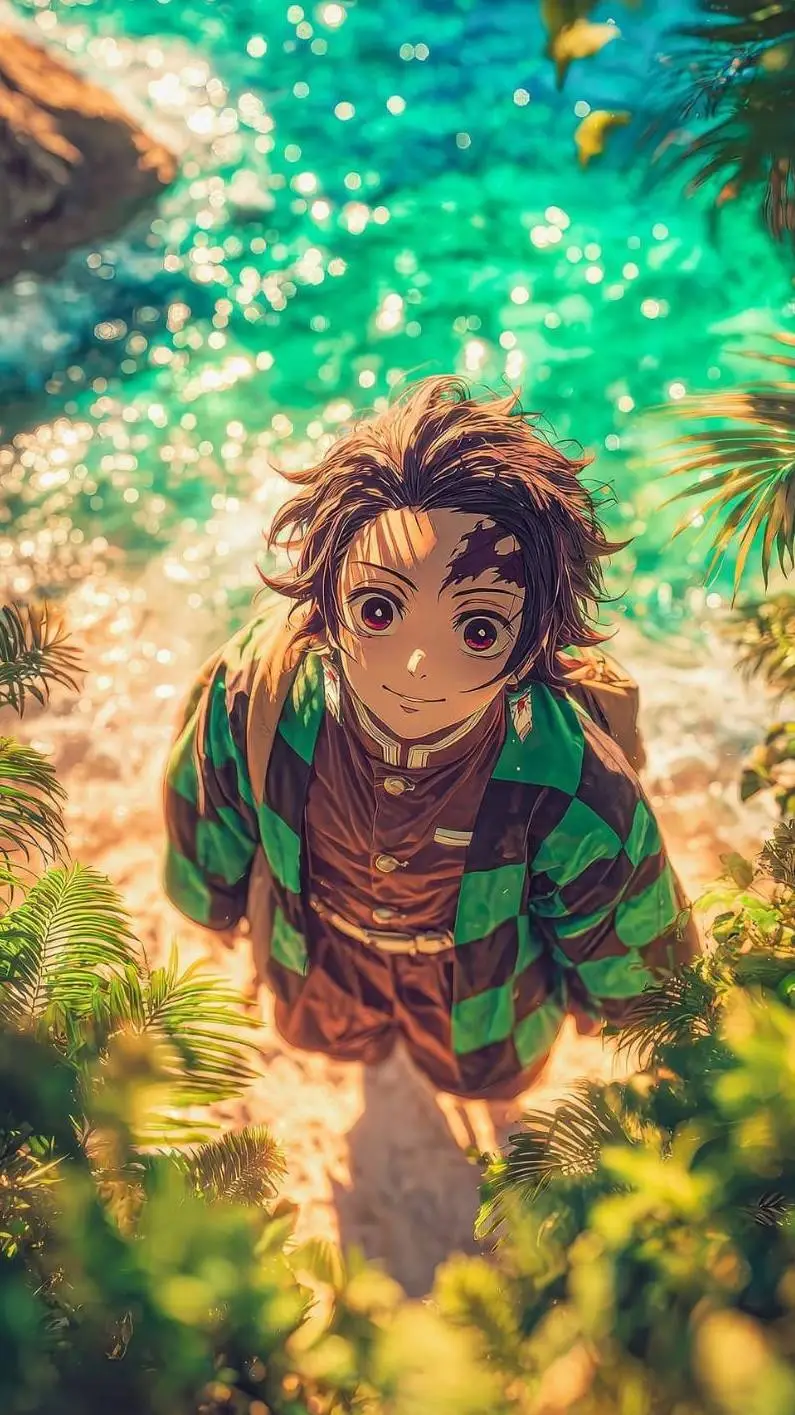 ai character: tanjiro background