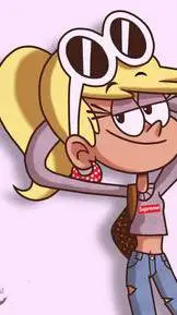 ai character: Leni loud et Lilou background