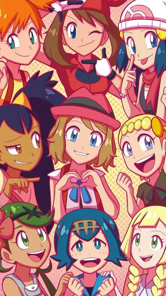 ai character: les filles pokémo background