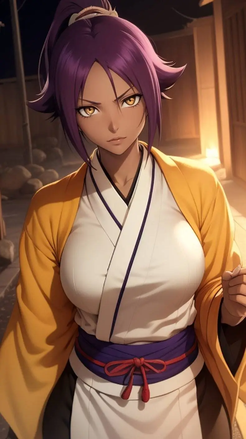ai character: yoruichi background