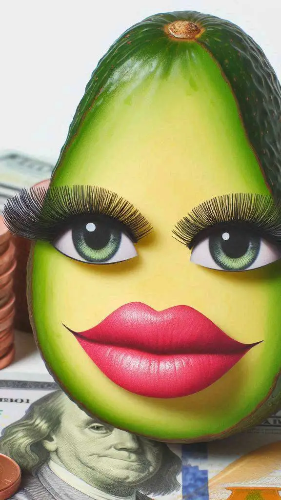 ai character: 🥑La puchaina👁👄👁🥑 background