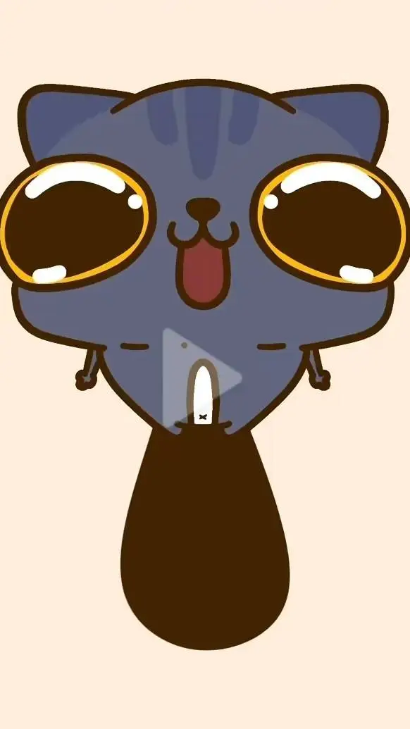 ai character: Cute cat background
