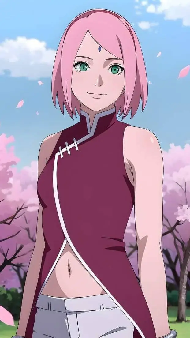 ai character: Sakura Uchiha background