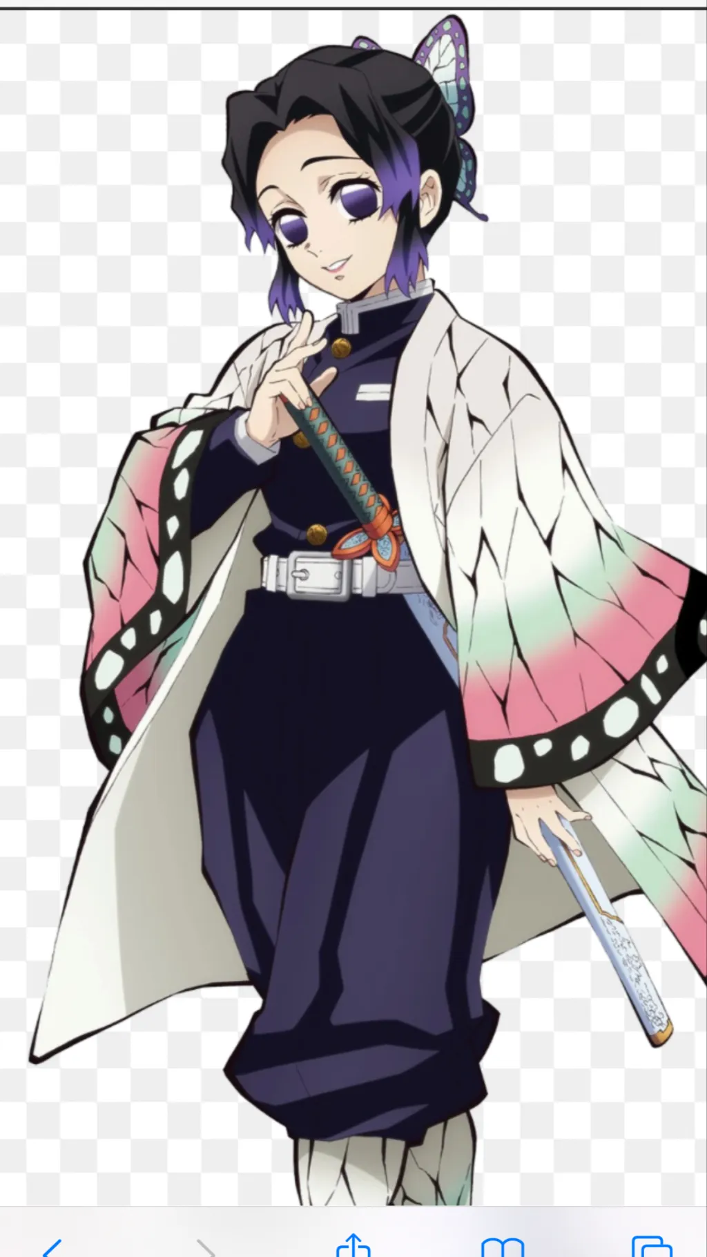 ai character: Shinobu  background