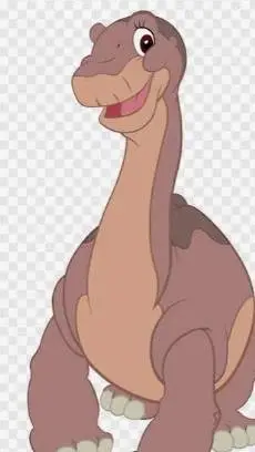 ai character: Littlefoot  background
