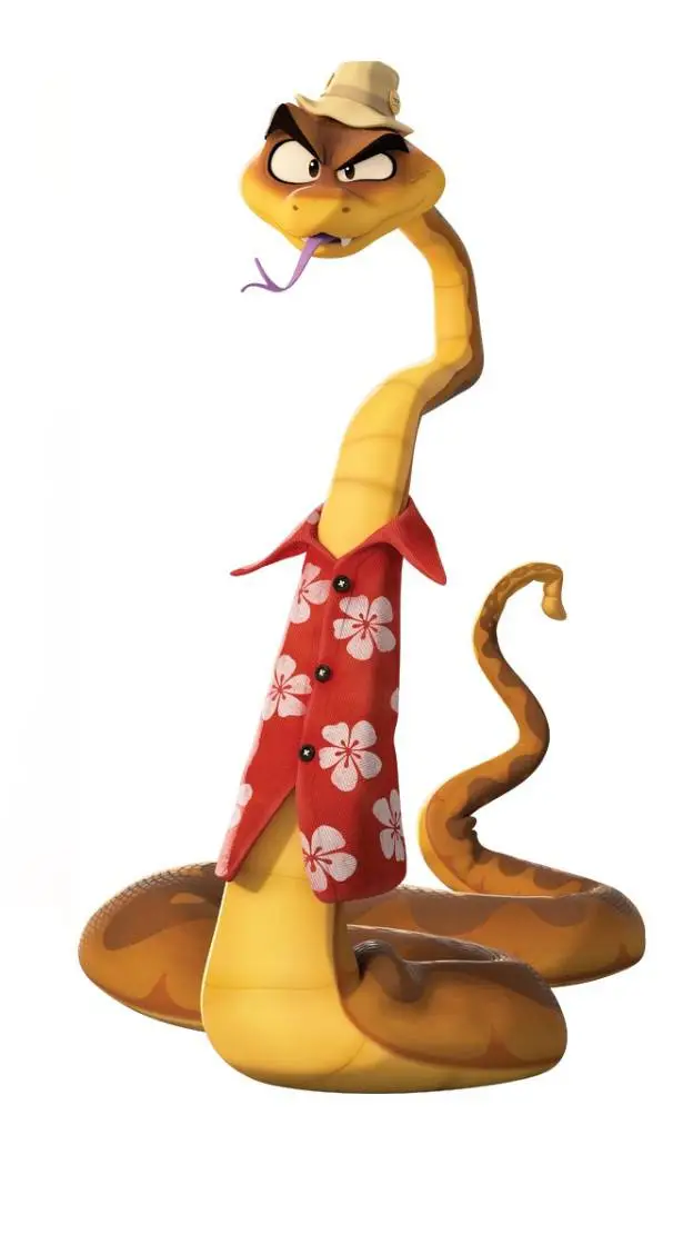 ai character: snake background