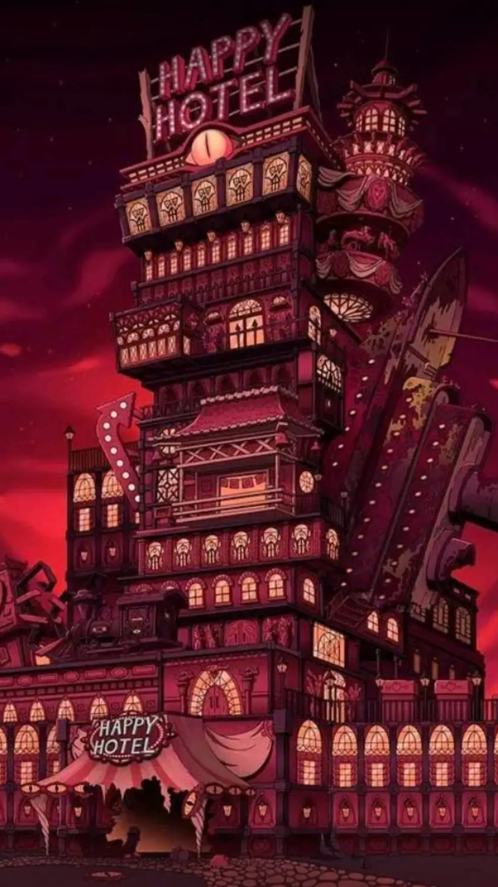 ai character: Hazbin Hotel  background