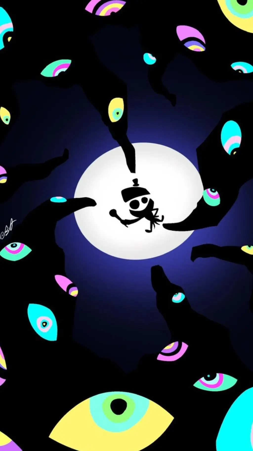 ai character: Tadc YOU ABSTRACT! background