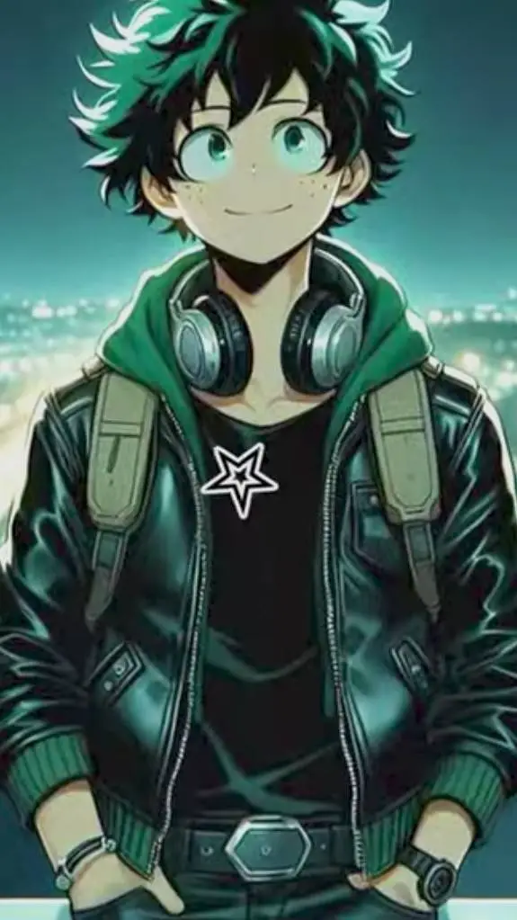 ai character: MHA Deku  background