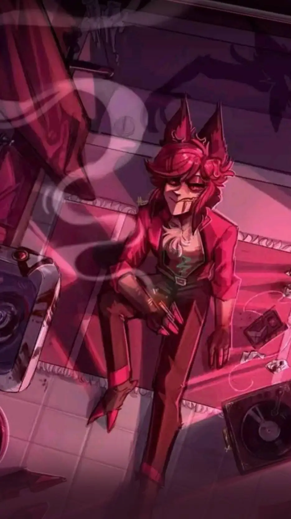 ai character: Alastor🌙 background