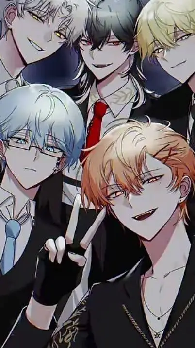 ai character: tus 5 novios Alfas background