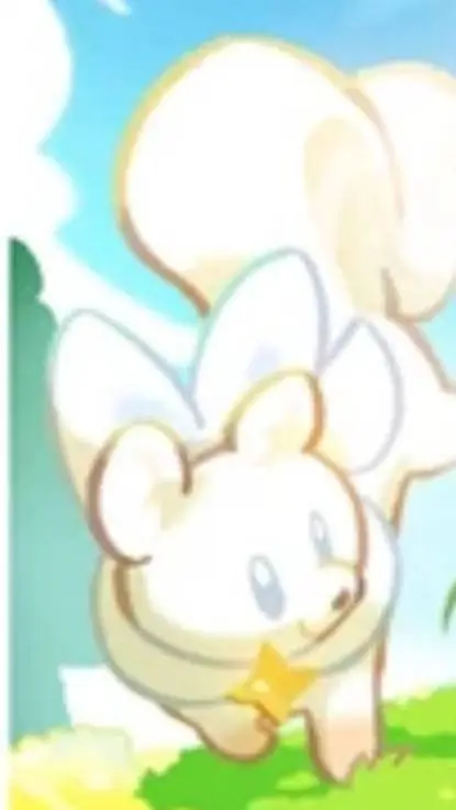 ai character: cream ferret background